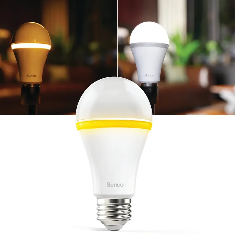 A19 LED Bulb, Night Light, 800 Lumens — Sunco Lighting LED Bulbs & Lamps  5000K