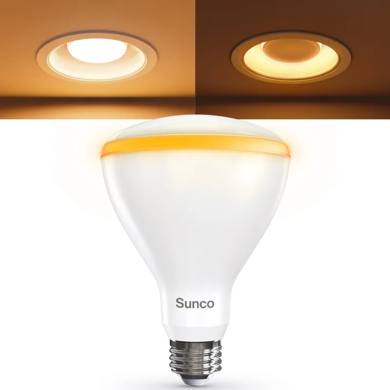 BR30 LED Bulb, Night Light, 800 Lumens — Sunco Lighting LED Downlights 11.0W 2700K