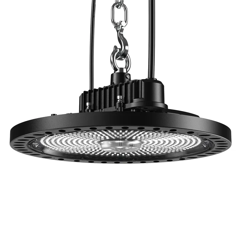 UFO LED High Bay Lights, 200W/160W/120W/80W, Selectable Wattage & CCT, 31000 Lumens — Sunco Lighting LED High Bay Lights 200.0W 4000K