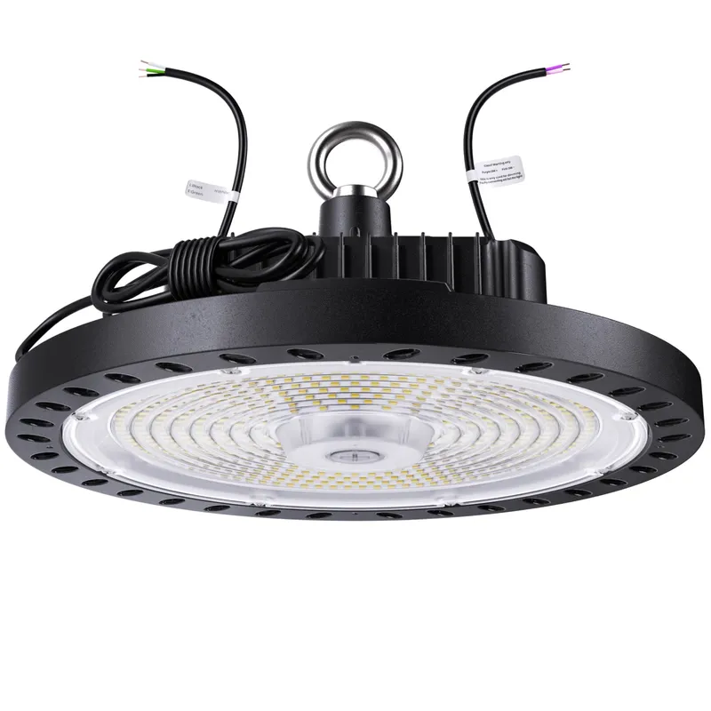 UFO High Bay LED Fixture, 100W/80W/60W/40W, Selectable Wattage & CCT, 16000 Lumens — Sunco Lighting LED High Bay Lights 100.0W 4000K