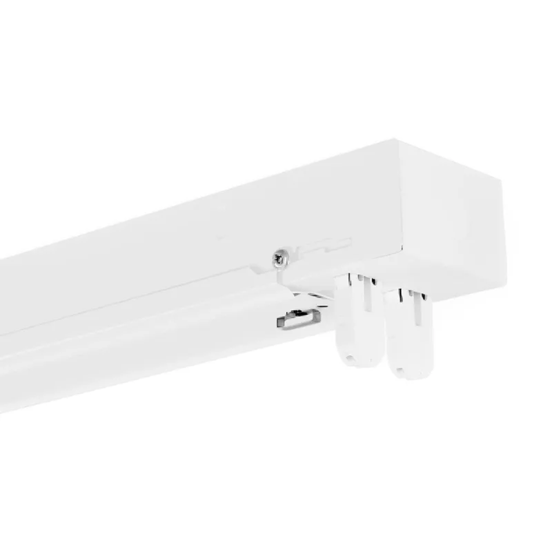 4ft T8 LED Ready Strip Light Fixture, White, Double-Lamp, Non-Shunted, Double Ended — Sunco Lighting LED Linear Lights  