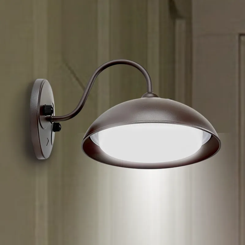 LED Gooseneck Wall Sconce, Dusk to Dawn Photocell, 3000 Lumens — Sunco Lighting LED Wall Lights 28.0W 2700K