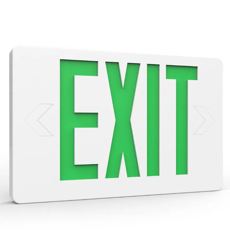 LED Exit Sign (Green) — Sunco Lighting LED Flood Lights  
