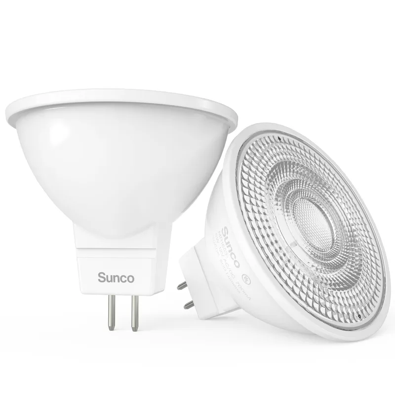 MR16 GU5.3 LED Bulb, 5W, 500 Lumens — Sunco Lighting LED Landscape Lights 5.0W 3000K