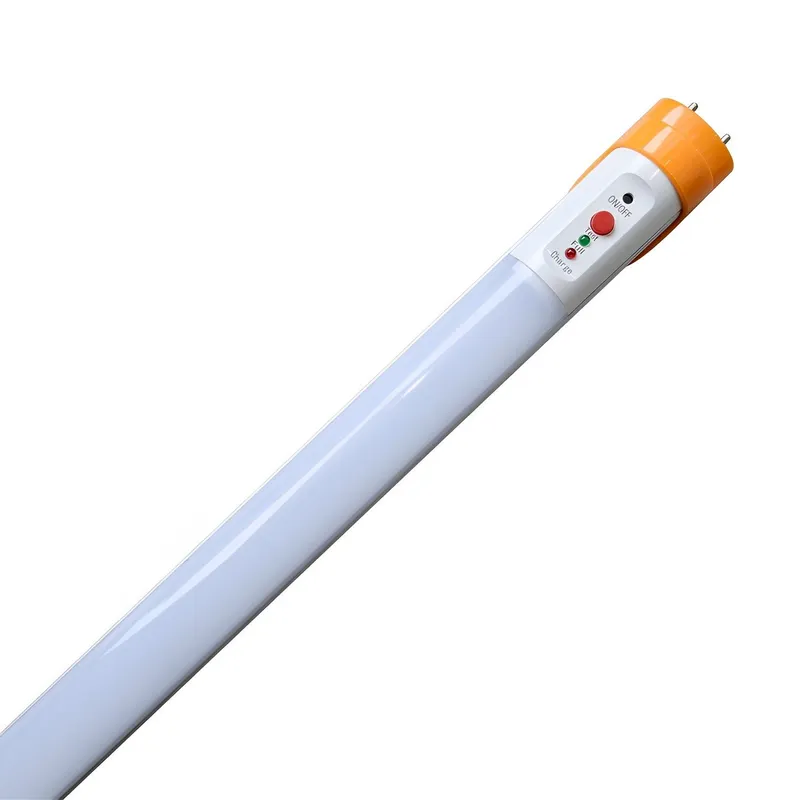 T8 LED Tube with Emergency Battery, 4ft, Frosted, Bypass, Type B, 18W, Double Ended, 2200 Lumens — Sunco Lighting LED Downlights 18.0W 5000K