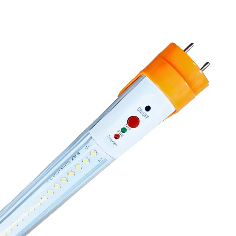 T8 LED Tube with Emergency Battery, 4ft, Clear, Bypass, Type B, 18W, Double Ended, 2200 Lumens — Sunco Lighting LED Downlights 18.0W 5000K