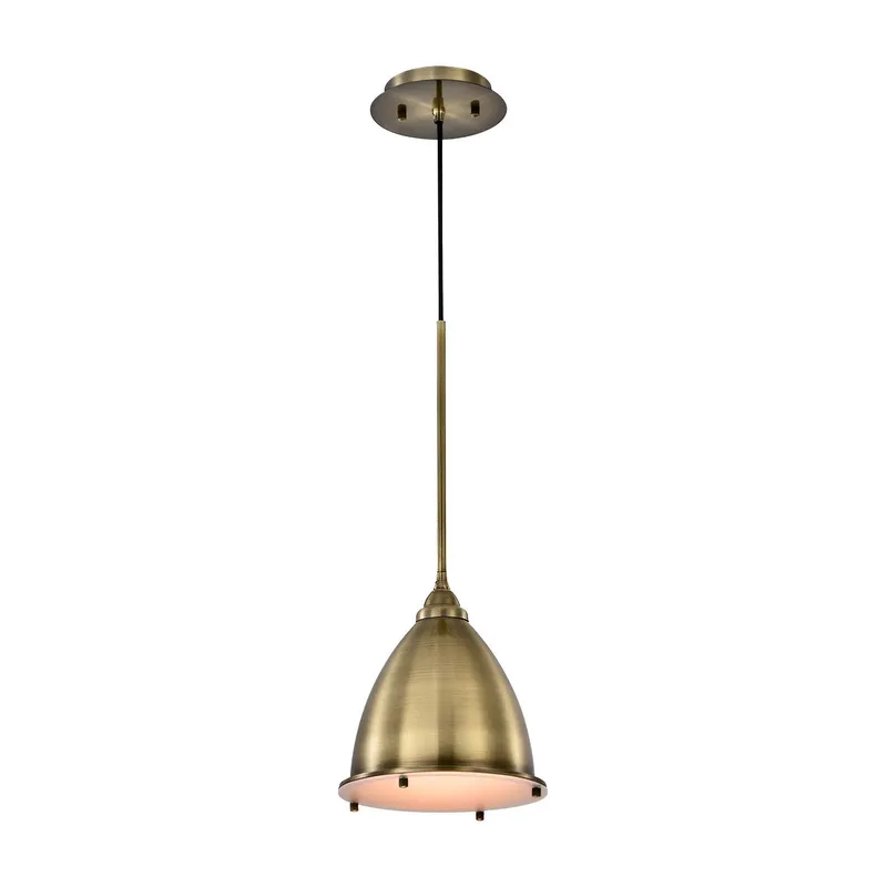 9 1/4" Antique Bronze & Frosted Glass LED Mini Pendant Light, P509D Series — Sunco Lighting LED Landscape Lights 9.0W 3000K