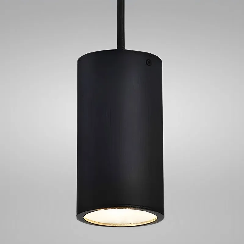4 3/4" Black Finish Cylinder LED Pendant Light, P4048D Series — Sunco Lighting LED Landscape Lights 14.0W 3000K