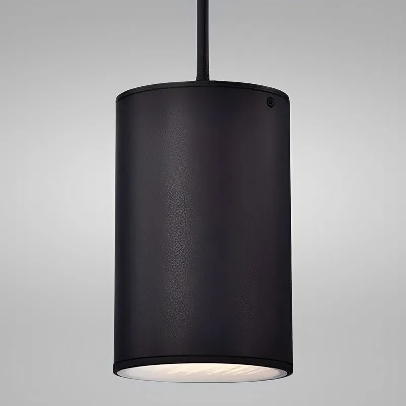 6" Black Finish Cylinder LED Pendant Light, P5048D Series — Sunco Lighting LED Landscape Lights 17.0W 3000K