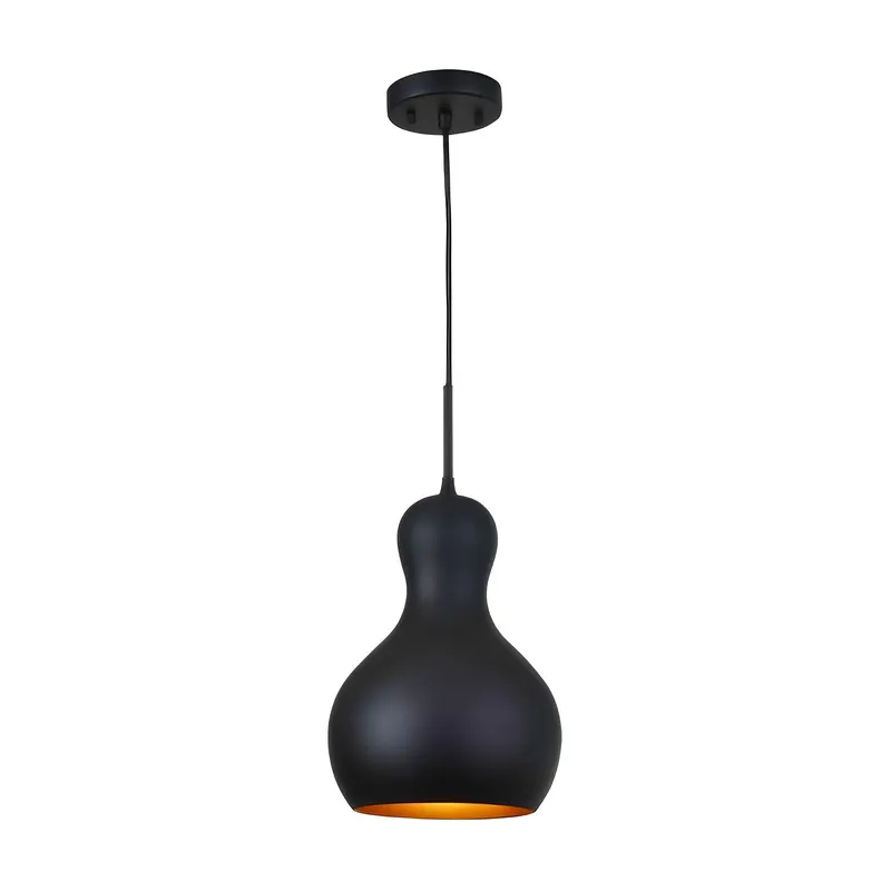 9" Wide Black Alumiun Finish LED Mini Pendant Light, P201D Series — Sunco Lighting LED Landscape Lights 9.0W 3000K