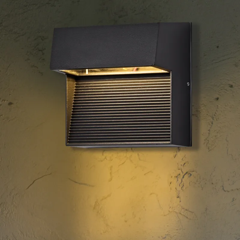 LED Black Wall Sconce, 9W, Obsidian, 350 Lumens — Sunco Lighting LED Wall Lights 9.0W 3000K