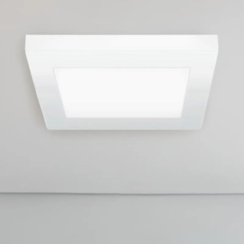 Square Ceiling Light, Spark, Surface Mount, 1200 Lumens — Sunco Lighting LED Post Top Lights 10.0W 3000K
