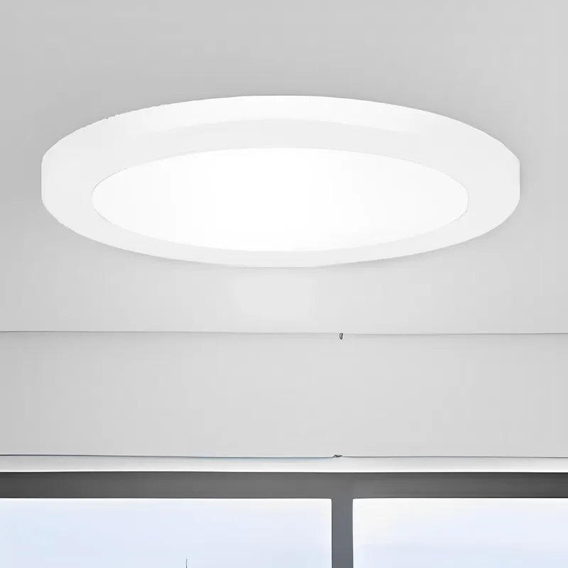 9 Inch Round Ceiling Light, Surface Mount, Selectable CCT, 1300 Lumens — Sunco Lighting LED Post Top Lights 18.0W 3000K
