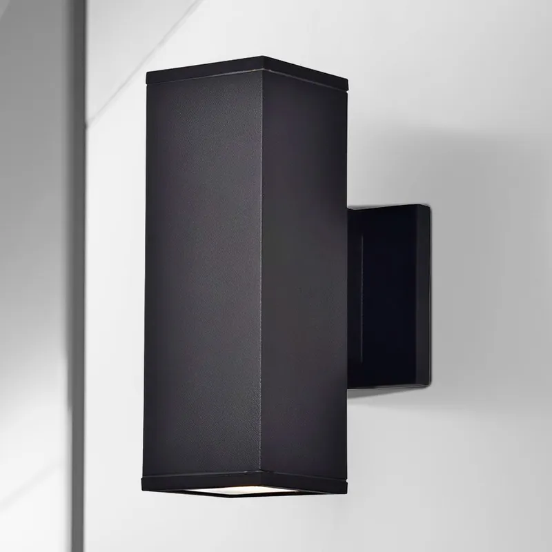LED Black Wall Sconce, 18W, Raven, 1500 Lumens — Sunco Lighting LED Wall Lights 18.0W 3000K