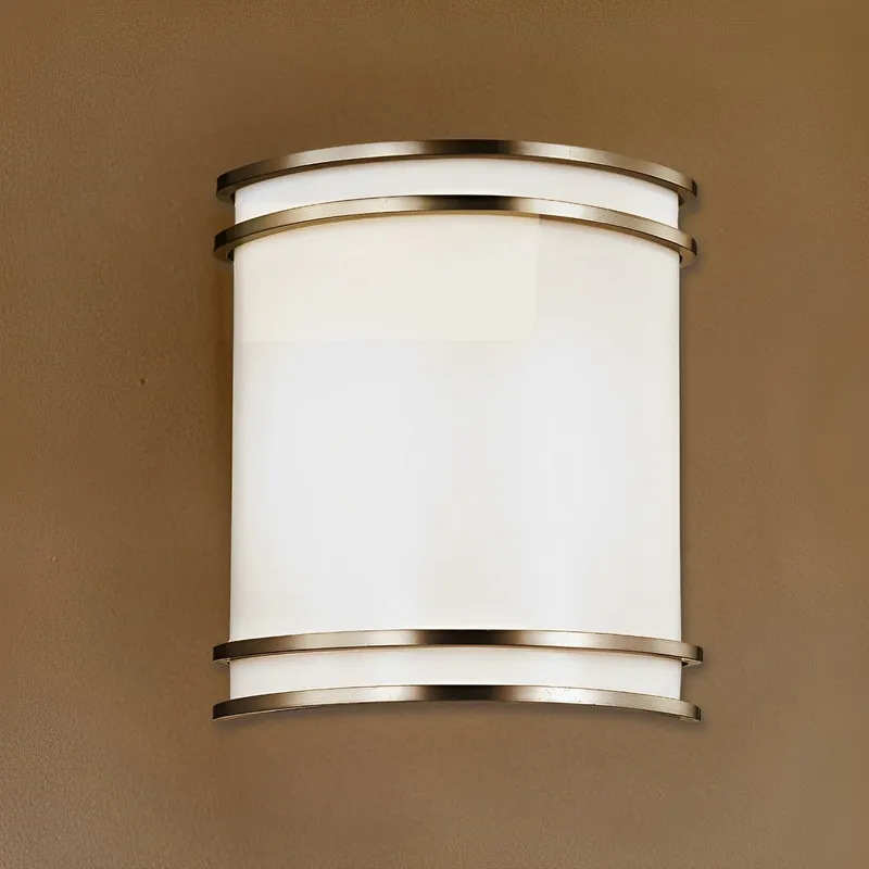 LED Satin Nickel Wall Sconce, 22W, Luvia, 2300 Lumens — Sunco Lighting LED Wall Lights 22.0W 4000K