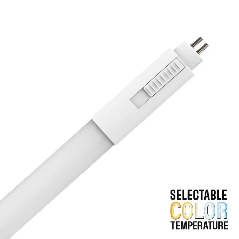 T5 LED Tube, 4ft, Frosted, Bypass, Type B, 25W, Single/Double Ended, Selectable CCT, 3500 Lumens — Sunco Lighting LED Downlights 25.0W 3000K