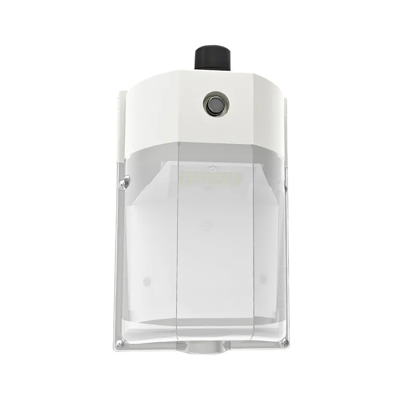 LED Mini Wall Pack, 25W/15W/10W/8W, Dusk to Dawn Photocell, White, Selectable Wattage & CCT, 3400 Lumens — Sunco Lighting LED Wall Lights 25.0W 3000K