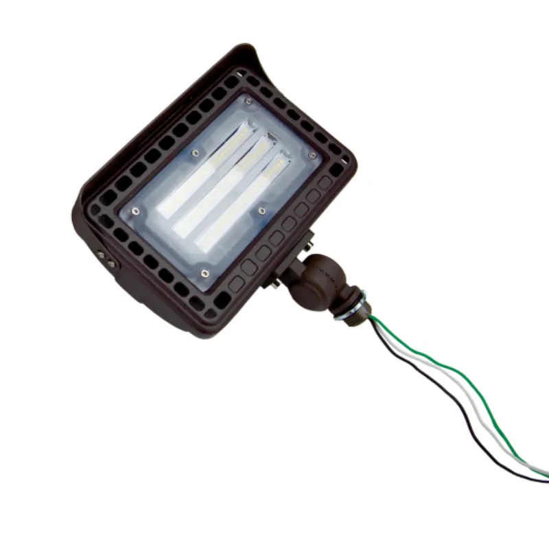 LED Flood Light, Knuckle Mount, Bronze, 15W, 1600 Lumens — Sunco Lighting LED Flood Lights 15.0W 4000K