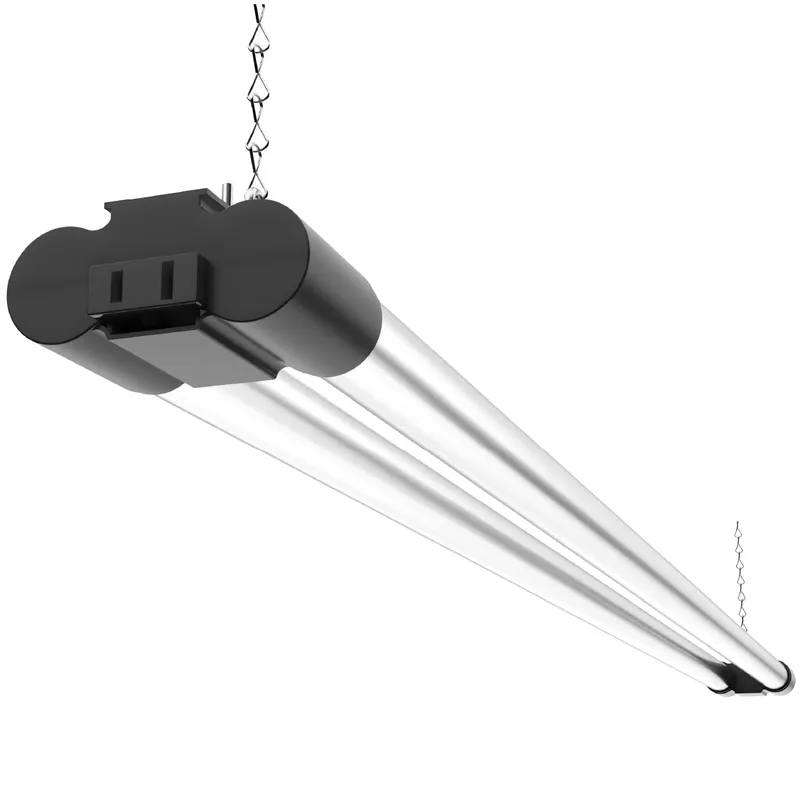 LED Shop Light, 4ft, Utility, Black, Frosted, Plug & Play, 4500 Lumens — Sunco Lighting LED Linear Lights  5000K