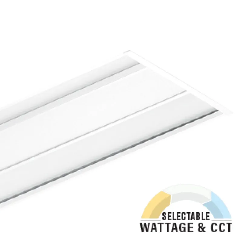 LED Troffer, 40W/27W, 1x4, Selectable Wattage & CCT, 5000 Lumens — Sunco Lighting LED Troffers & Panels 40.0W 3000K