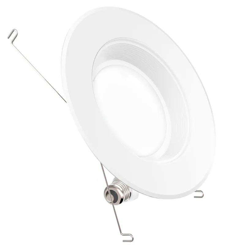 Recessed LED Retrofit Lighting, 5/6 Inch, Baffle, 1050 Lumens — Sunco Lighting LED Downlights 13.0W 2700K