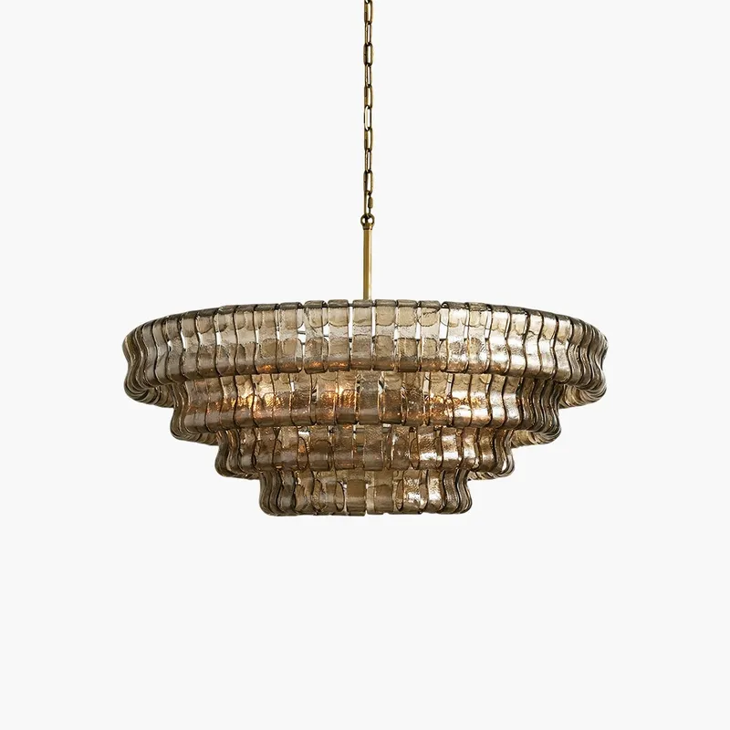 Antizer Light Luxury Murano Ring Layered Glass Chandelier — Antizer Lighting LED Landscape Lights  