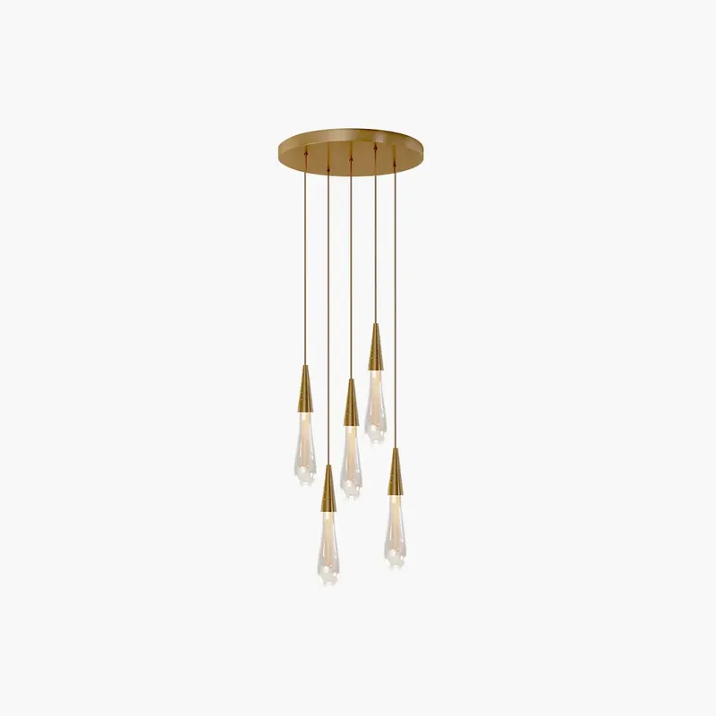 Antizer Drop Crystal Chrome Pendant Light for Bedroom — Antizer Lighting LED Landscape Lights  