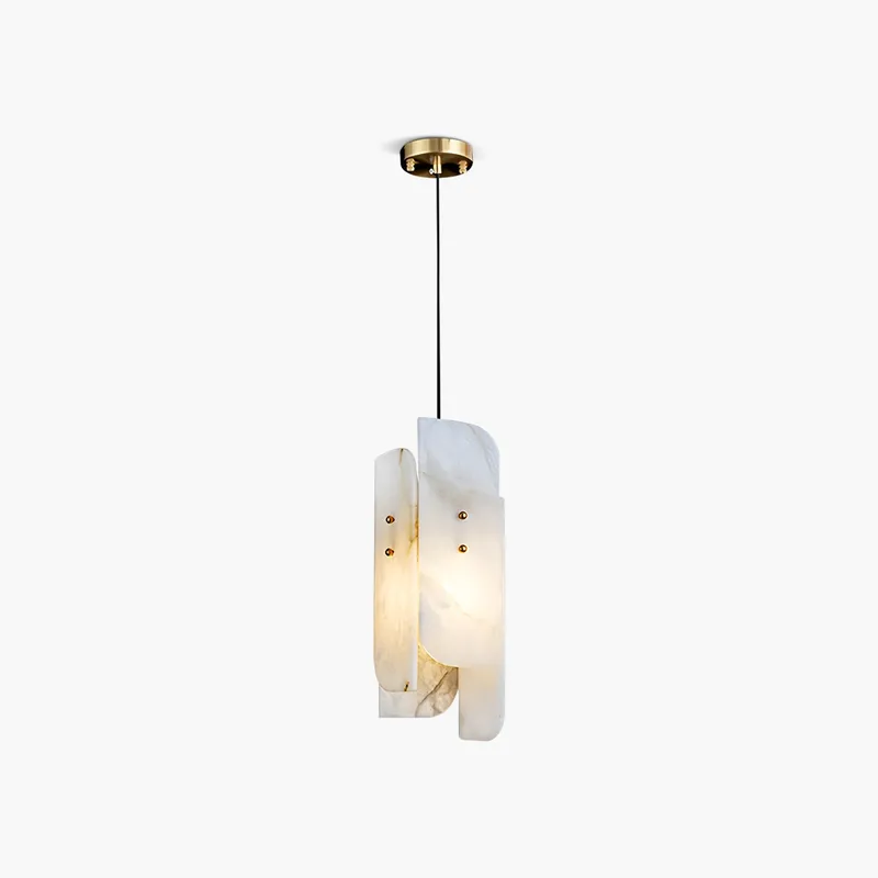 Antizer Minimalist Art Splicing Spanish Alabaster Pendant Light — Antizer Lighting LED Landscape Lights  