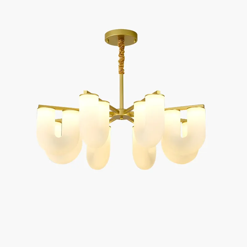 Antizer U-Shaped Milk Glass Chandelier — Antizer Lighting LED Landscape Lights  