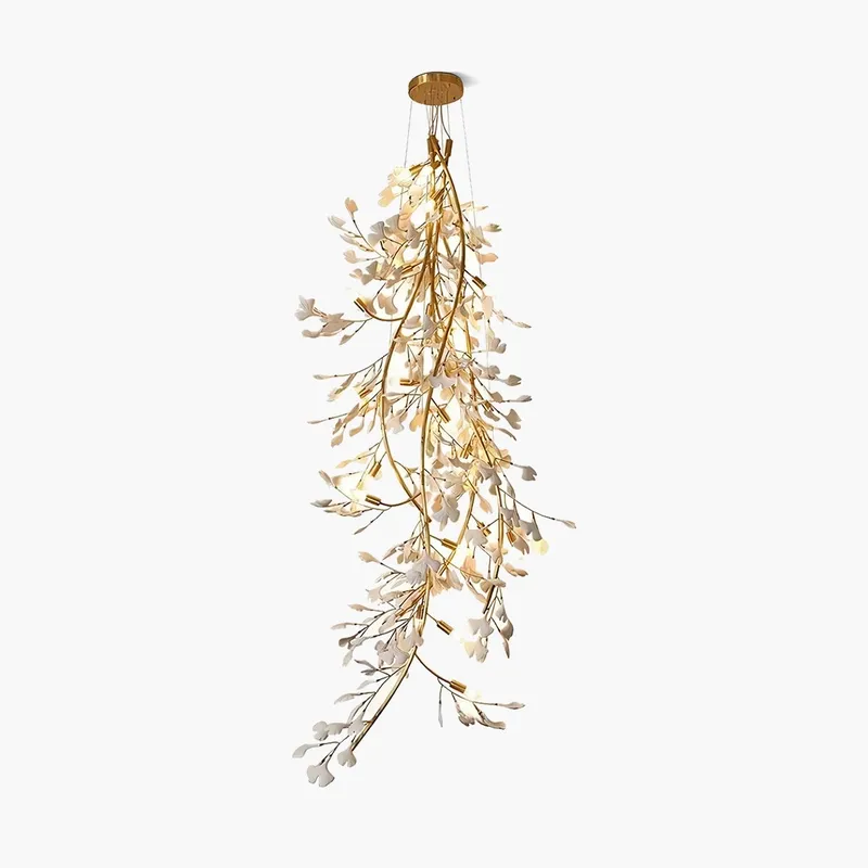 Antizer Ginkgo Long Branch Chandelier for High Ceiling — Antizer Lighting LED Landscape Lights  