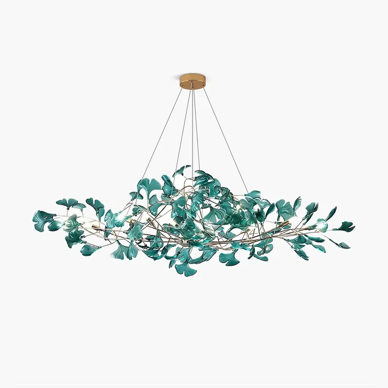 Antizer Acrylic Ginkgo Leaf Chandelier for Dining Area — Antizer Lighting LED Landscape Lights  