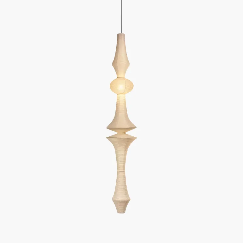 Antizer Washi Paper Corner Pendant Light for High Ceilings — Antizer Lighting LED Landscape Lights  