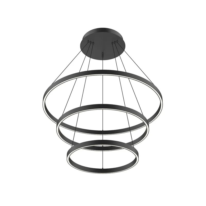 Cerchio 32-in 3 Layer Up/Down Chandelier — Kuzco Lighting LED Landscape Lights  3000K