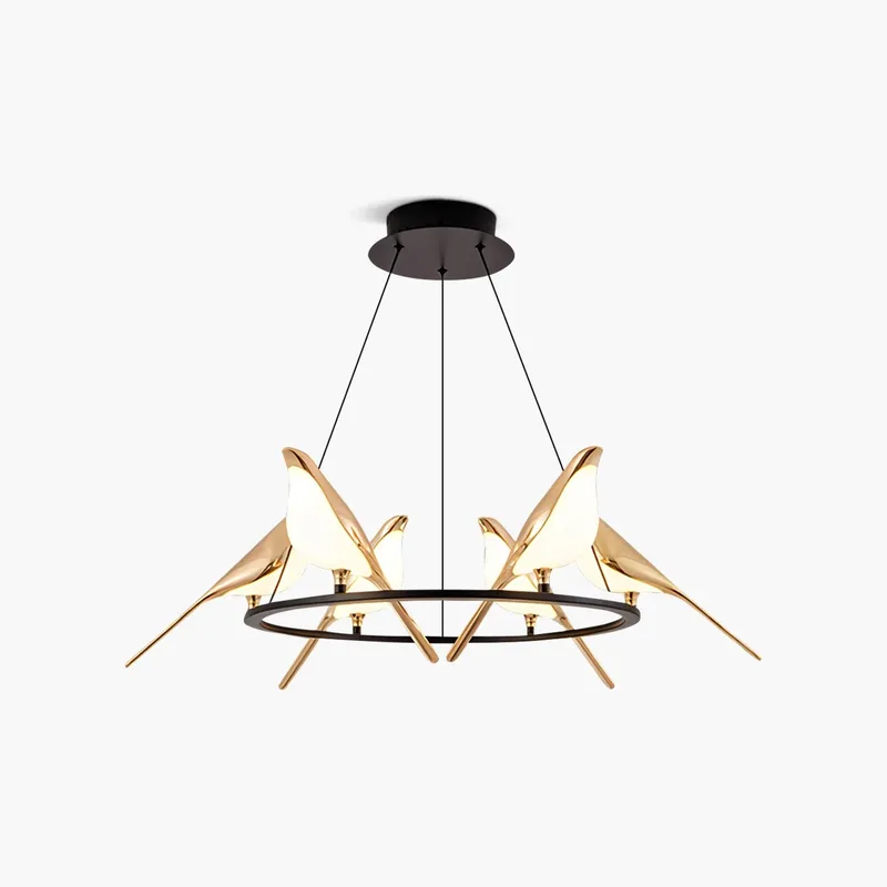 Antizer Modern Gold Birds LED Chandelier — Antizer Lighting LED Landscape Lights  