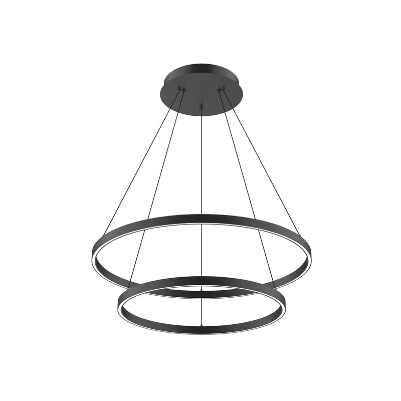 Cerchio 32-in 2 Layer Up/Down Chandelier — Kuzco Lighting LED Landscape Lights  3000K
