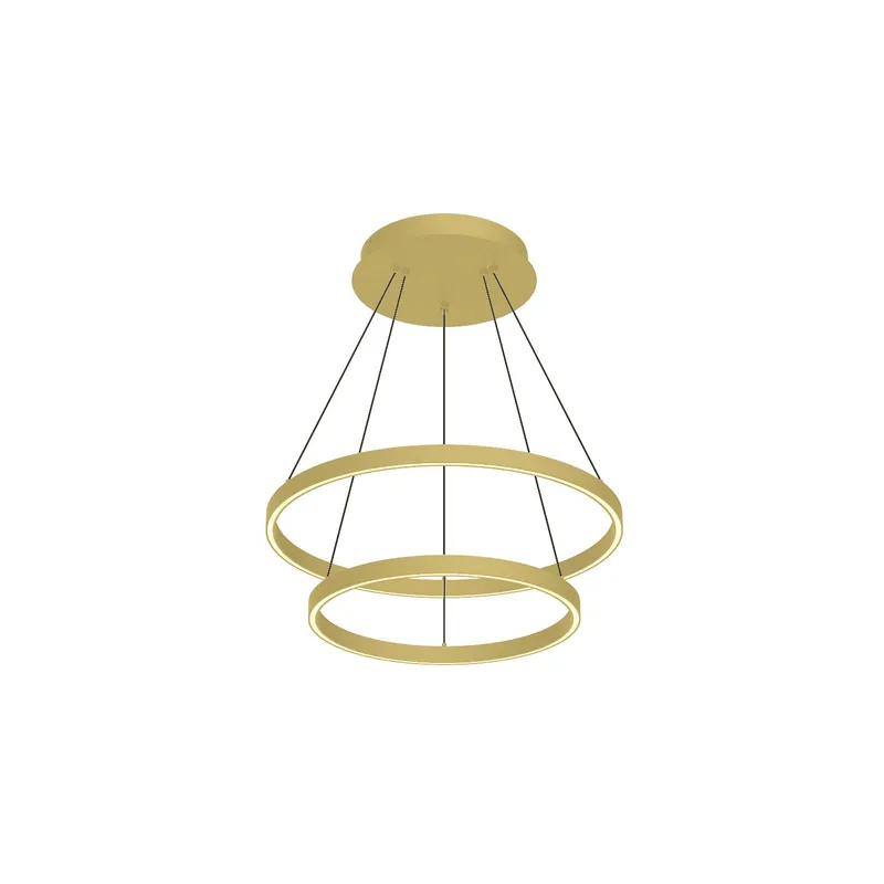 Cerchio 24-in 2 Layer Up/Down Chandelier — Kuzco Lighting LED Landscape Lights  3000K