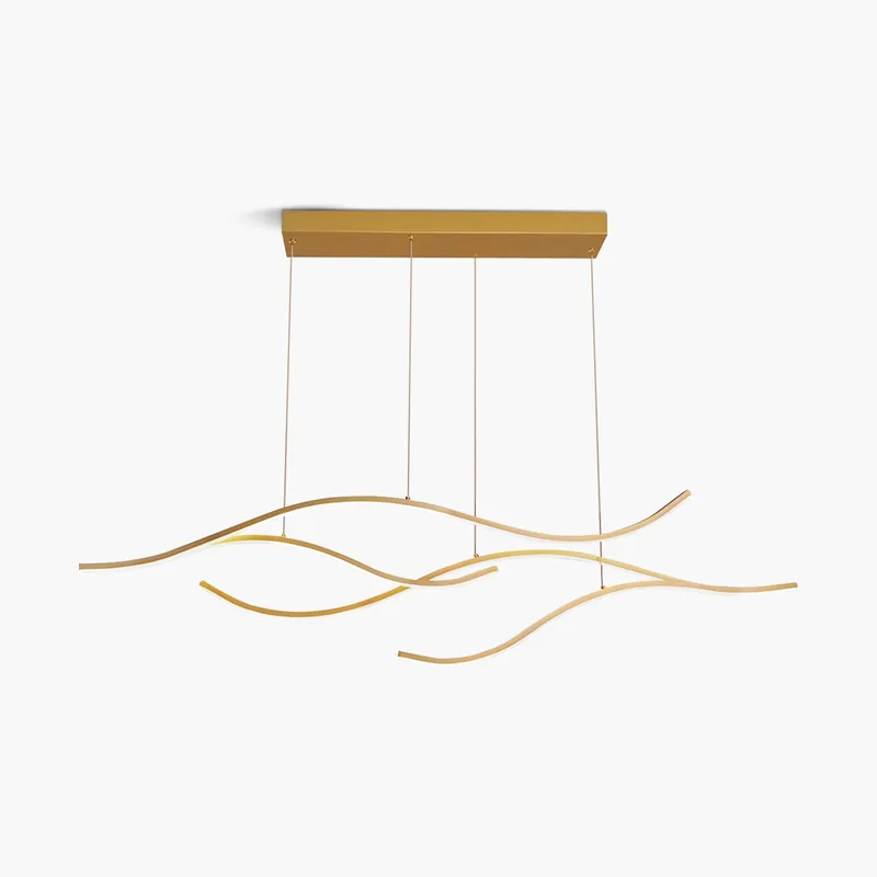 Antizer Modern Waves Hanging Pendant Light — Antizer Lighting LED Linear Lights  