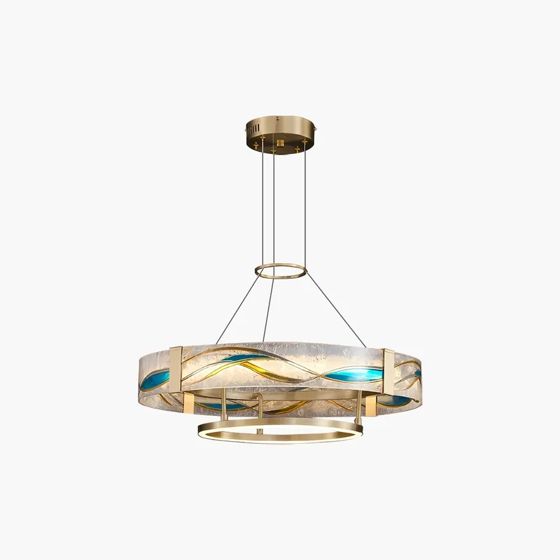 Antizer Enamel Round Brass Chandelier for Dining Area — Antizer Lighting LED Landscape Lights  