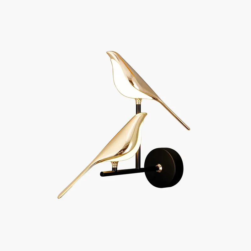 Antizer Gold Birds Wall Sconce for Bedroom — Antizer Lighting LED Wall Lights  