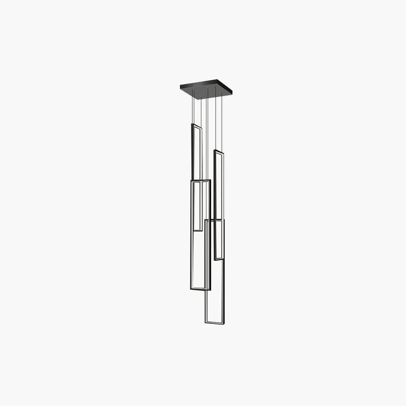 Antizer Aldarj Rectangular LED Staircase Chandelier — Antizer Lighting LED Landscape Lights  3000K