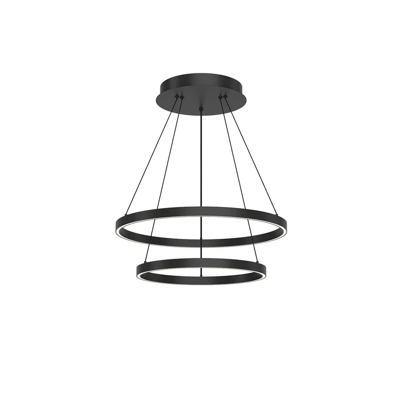Cerchio 24-in 2 Layer Chandelier — Kuzco Lighting LED Landscape Lights  3000K
