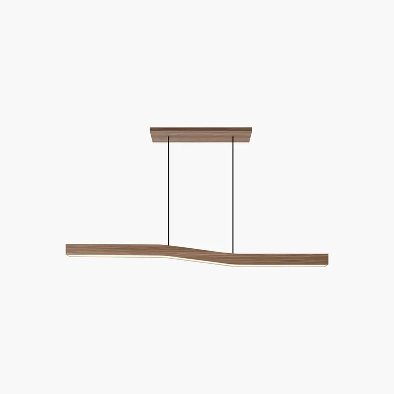 Antizer Woodgrain Linear Pendant Light for Kitchen — Antizer Lighting LED Linear Lights  3000K