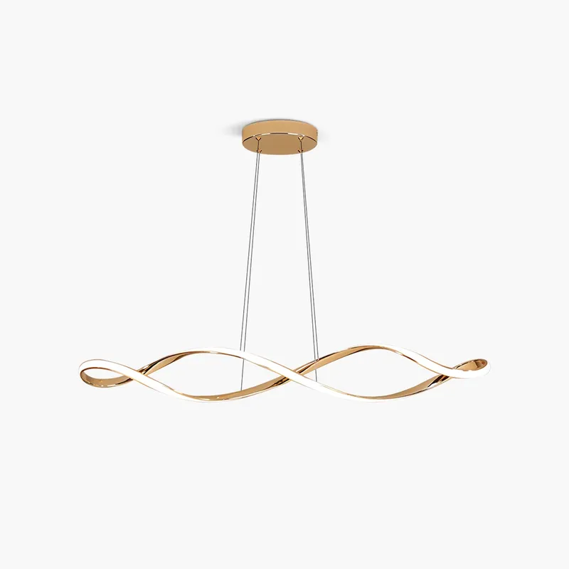 Antizer Linear Twist Pendant Light for Dining Room — Antizer Lighting LED Linear Lights  