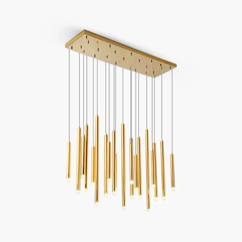 Antizer Modern Luxury Large Long Cylindrical Chandelier — Antizer Lighting LED Landscape Lights  3000K