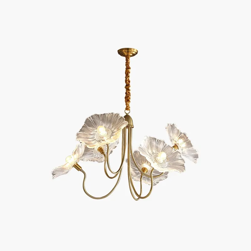 Antizer Lotus Leaf Glass Chandelier for Living Room — Antizer Lighting LED Landscape Lights  