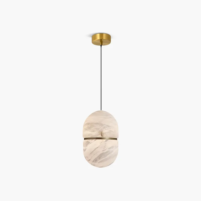 Antizer Modern Luxury Oval Spanish Alabaster Pendant Light — Antizer Lighting LED Landscape Lights  