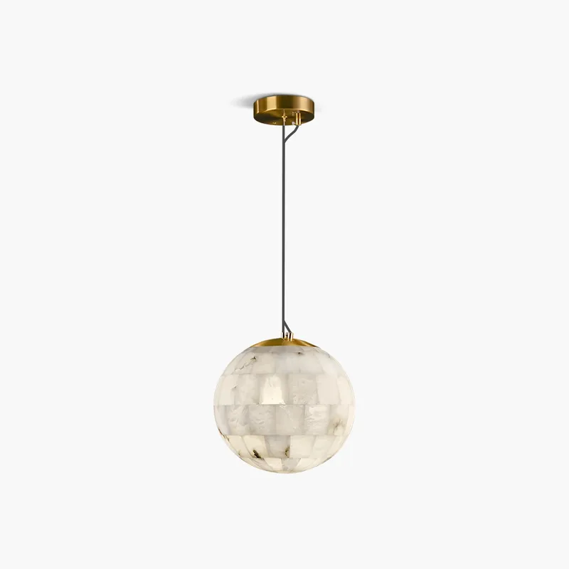 Antizer Modern Creative Spliced Ball Spanish Alabaster Pendant Light — Antizer Lighting LED Landscape Lights  