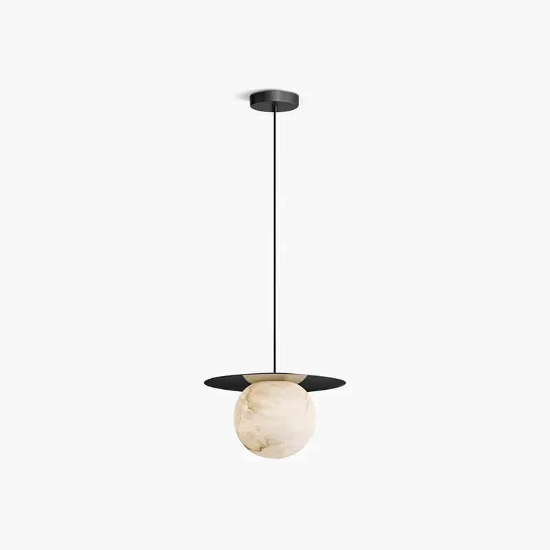 Antizer Luxury Spherical Natural Spanish Alabaster Pendant Light — Antizer Lighting LED Landscape Lights  