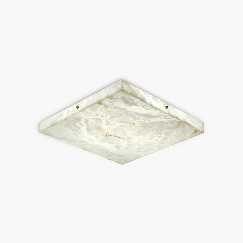 Antizer Minimalism Ultra Thin Square Spanish Alabaster Ceiling Light — Antizer Lighting LED Post Top Lights  