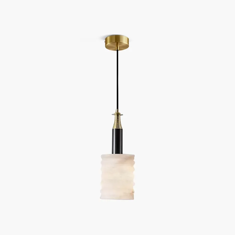 Antizer Cylindrical Spanish Alabaster Bedside Pendant Light — Antizer Lighting LED Landscape Lights  